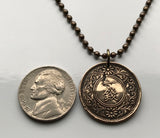 1923 Japan Nippon Nihon 1 Sen coin pendant necklace jewelry Japanese Paulownia flower Tokyo Yokohama Osaka Nagoya Sapporo Kobe Fukuoka Kawasaki Saitima Hiroshima Yono Sendai Kitakyushu Chiba Sakai Okinawa Oita Wa 倭 Wakoku 倭国 にっぽん にほん n000820