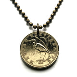 2007 Hungary Magyar 5 Forint coin pendant Hungarian Crane bird Great White Egret heron Budapest Debrecen Szeged Miskolc Pecs Gyor Érd Nyiregyhaza Kecskemet Szekesfehervar Szombathely Szolnok Tatabanya Sopron Székelys Csango Paloc Matyo Uralic n000396