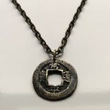 antique! 1742 Korea 1 Mun cash coin pendant Yeopjeon Sangpyeong Tongbo Joseon Yi Dynasty Hun Hangul Hanja Goguryeo Baekje Seoul n002173