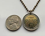 2010 Argentina 1 Peso coin pendant Monumento al Lobo Marino Mar del Plata La Lobería Grande Rambla Casino Central Plazoleta Armada Bulevar Marítimo Ciudad Feliz Buenos Aires Patricio Peralta Ramos los Trabajadores Martínez de Hoz Félix Camet n003659