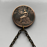 1806! United Kingdom Great Britain 1/2 Penny coin pendant king George III Britannia England Scotland Wales Northern Ireland London Edinburgh Cardiff Belfast Yorkshire Leeds Manchester English Scottish Welsh Irish Birmingham Liverpool Glasgow n001847