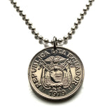 1979 Ecuador 50 Centavos coin pendant escudo Ecuatoriano Guayaquil Quito Cuenca Machala Manta Portoviejo Esmeraldas Ambato Chimborazo Guayas Eloy Alfaro Ibarra Los Ríos Azuay Tungurahua Cotopaxi Loja Imbabura Riobamba Pichincha Manabí Quevedo n003721