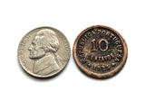 1925 Portugal 10 Centavos coin pendant Portuguese lady Lisboa Oporto Sintra Braga Guimarães Coimbra Funchal Beja Aveiro Azores Algarve Praia da Marinha Madeira Évora Faro Ourique Fatima Loures Setúbal Almada Vila Nova de Gaia Mirandese Quinas n000002