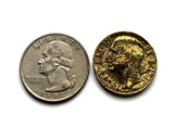 1940 Italy 10 Centesimi coin pendant World War 2 era Savoy shield Rome Florence Milan Venice Napoli Verona Torino Assisi Capri Siena Ferrara Ancona Palermo Cagliari Perugia Bergamo Parma Ragusa Salerno Pisa Matera Sorrento Trento Capri Bari n000547