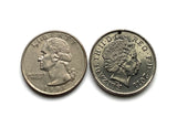 England United Kingdom Great Britain 10 Pence coin earrings English lions London Manchester Birmingham Sheffield Liverpool Bristol Leeds Newcastle Nottingham Reading Portsmouth Bradford Canterbury Norwich Leicester Southampton Somerset Essex Kent e000591