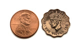 1949 Cyprus 1/2 Piastre coin pendant Cypriot jewelry Nicosia Limassol Strovolos Larnaca Lakatamia Agios Athanasios Famagusta Paphos Kyrenia Paralimni Kato Polemidhia Aglandjia Varosha Kourion Karavas Akamas Kormakitis Lefkoşa Lemesos Protaras n002315