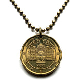 2014 Austria 20 Euro Cent coin pendant Belvedere Baroque Palaces Orangery Palace Stables Vienna Wien Habsburg dynasty Prince Eugene of Savoy Stadtpalais Innere Stadt Leopoldstadt Landstraße Wieden Margareten Mariahilf Neubau Museums Quartier n003025