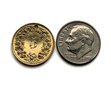 Switzerland Helvetia 5 Rappen coin earrings Swiss lady Zurich Libertas Suisse Lugano Biel/Bienne Thun Ticino Uri Alpine Jura Alphorn e000649