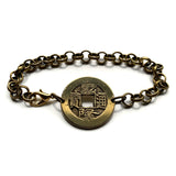 1736-1800 China 1 Cash coin bracelet Qianlong Manchu Great Qing emperor Dongguan Chongqing Chengdu Nanjing Mandarin Manchuria Han b000041