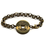 1736-1800 China 1 Cash coin bracelet Qianlong Manchu Great Qing emperor Dongguan Chongqing Chengdu Nanjing Mandarin Manchuria Han b000041