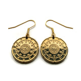 Portugal 20 Euro Cent coin earrings Portuguese king Afonso Henriques royal seal selo real 1142 O Conquistador Fundador 5 Quinas 7 castles Quincunx cross Reconquista Lisbon Porto Guimarães Sintra Braga Coimbra Évora Faro Belém Mirandese Pena e000664