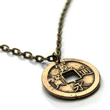antique 1668-1700 Japan 1 Mon cash coin pendant Kanei Tsuho Kanji Fukuoka Kawasaki Saitama Hiroshima Sendai Chiba shogun Edo Nippon n001076b