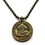1975 Honduras 5 Centavos coin pendant pirámide Lempira Lenca Tegucigalpa Choluteca masonic eye Yoro Olancho El Paraíso Atlántida Copán La Ceiba San Pedro Sula Choloma Comayagua Centroamérica n003541