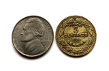 1975 Honduras 5 Centavos coin pendant pirámide Lempira Lenca Tegucigalpa Choluteca masonic eye Yoro Olancho El Paraíso Atlántida Copán La Ceiba San Pedro Sula Choloma Comayagua Centroamérica n003541