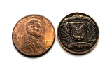 1957 Dominican Republic 1 Centavo coin pendant necklace jewelry Santo Domingo Santiago Quisqueya Cibao La Vega Ciudad Colonial San Pedro de Macorís La Romana Higüey Moca n000902