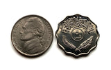 1967 Iraq 5 Fils coin pendant Iraqi palm trees Baghdad Mosul Erbil Uruk Arab Kurds Persian Gulf middle east Tigris Euphrates Islam n003740