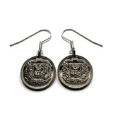 1975 República Dominicana Dominican Republic 10 Centavos coin earrings escudo Dominicano Indian woman Santo Domingo Santiago Quisqueya La Vega San Cristóbal Punta Cana Puerto Plata Zona Colonial Duarte Cap Cana Isla Saona Baní La Romana Boca Chica e000672