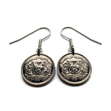 1975 República Dominicana Dominican Republic 10 Centavos coin earrings escudo Dominicano Indian woman Santo Domingo Santiago Quisqueya La Vega San Cristóbal Punta Cana Puerto Plata Zona Colonial Duarte Cap Cana Isla Saona Baní La Romana Boca Chica e000672