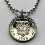 1990 Ecuador 1 Sucre coin pendant escudo Ecuatoriano Guayaquil Quito Cuenca Machala Manta Portoviejo Esmeraldas Ambato Chimborazo Guayas Eloy Alfaro Ibarra Los Ríos Azuay Tungurahua Cotopaxi Loja Imbabura Riobamba Pichincha Manabí Quevedo n001066