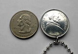 1967 Vatican Italy Rome 50 Lire coin pendant Conversion of Apostle Saint Paul road to Damascus Christophany Pauline Damascene Holy See Papal Palace Roman Catholic Pontificia Sistine Chapel Apostolic St Peter's Basilica Jesus Christ Christianity  n001775