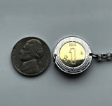 2016 Mexico 1 Peso coin rolo link bracelet Mexican golden eagle Ecatepec Puebla Oaxaca Juárez Morelia Chiapas Tijuana León Monterrey Culiacán Veracruz Yucatán Jalisco Acapulco Cancun Cuernavaca Pachuca Durango Sinaloa Chihuahua Zócalo Aztec b000108
