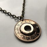 1953-1955 Israel coin pendant Asimon Telephone Token Jewish public rotary dial payphone Jerusalem Tel Aviv Haifa Rishon LeZion Petah Tikva Ashdod Star of David Netanya Torah Hebrew Judea Jaffa Masada Caesarea Tiberias Zion Nazareth Palestine n003264