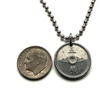 1942 Japan Nippon Nihon 5 Sen coin pendant necklace jewelry World War 2 era Japanese Golden kite bird Phoenix Hō-ō Fenghuang fushichō Chrysanthemum Tokyo Kobe Yokohama Osaka Sendai Sapporo Kyoto Fukuoka Kawasaki Nagoya Shibuya Saitama n002181