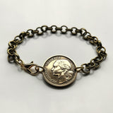 1952 France 10 Francs French coin rolo link bracelet jewelry Marianne Paris Marseille Lyon Toulouse Le Havre Bordeaux Nice Strasbourg Carcassonne Nantes Lille Montpellier Dijon Rennes Reims Avignon Metz Toulon Angers Dijon b000034