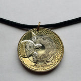 2016 Colombia 1000 Pesos coin pendant Loggerhead sea turtle Tortuga Boba Caguama Cayume Cabezona red ear slider Bogotá Medellín Cali Barranquilla Cartagena Cúcuta Soacha Soledad Bucaramanga Bello Ibagué Manizales Valle del Cauca Antioquia Pereira n000299