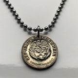 1960 Colombia 10 Cent coin pendant escudo Colombiano flag condor Bogotá Medellín Cali Barranquilla Cartagena Cúcuta Soacha Soledad Bucaramanga Bello Ibagué Manizales Montería Valle del Cauca Antioquia Pereira Caldas Armenia Muisca Chibcha Quimbaya n003422