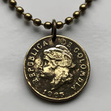 1935 Kolumbien 1 Centavo Münzanhänger Libertad Phrygische Kappe Bogotá Medellín Cali Barranquilla Cartagena Cúcuta Soacha Soledad Bucaramanga Bello Ibagué Manizales Montería Valle del Cauca Antioquia Pereira Caldas Armenien Muisca Chibcha Quimbaya n003728