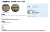 Suriname Telesur Telephone Token coin pendant Dutch Guiana Paramaribo Lelydorp Netherlands Indian Hindustanis Nickerie Wanica n003393