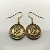 1965 British Hong Kong China 10 Cents coin earrings Hongkonger Pearl of the Orient Sham Shui Po Yau Tsim Mong Kwai Tsing Tai Po Sha Tin Chinese Pearl River Delta Kwun Tong Yuen Long Kwai Tsing e000479
