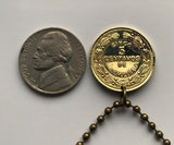 1975 Honduras 5 Centavos coin pendant pirámide Lempira Lenca Tegucigalpa Choluteca masonic eye Yoro Olancho El Paraíso Atlántida Copán La Ceiba San Pedro Sula Choloma Comayagua Centroamérica n003541