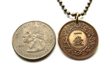 1923 Japan Nippon Nihon 1 Sen coin pendant necklace jewelry Japanese Paulownia flower Tokyo Yokohama Osaka Nagoya Sapporo Kobe Fukuoka Kawasaki Saitima Hiroshima Yono Sendai Kitakyushu Chiba Sakai Okinawa Oita Wa 倭 Wakoku 倭国 にっぽん にほん n000820