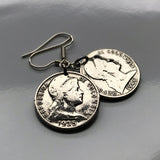 1935 Colombia 5 Centavos coin earrings Libertad Phrygian cap Bogotá Medellín Cali Barranquilla Cartagena Cúcuta Soacha Soledad Bucaramanga Bello Ibagué Manizales Montería Valle del Cauca Antioquia Pereira Caldas Armenia Muisca Chibcha Quimbaya e000275