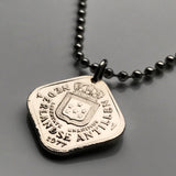 1971 Netherlands Antilles Curacao Aruba Sint Maarten Bonaire Saba Sint Eustatius 5 Cent coin pendant Willemstad Dutch Caribbean Leeward ABC Islands Lesser Antilles Nederlandse Papiamentu Pais Kòrsou Oranjestad Kralendijk Philipsburg The Bottom n002351