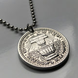 1959 Cambodia 20 Sen coin pendant Ceremonial phan bowls Om ॐ Sacred Aum Unalome Khmer Phnom Penh Hun Sen Indochina Gajasimha Cham Theravada Buddhism Kandal Gajasingha Rajasingha Angkor Wat Kampuchea n003210