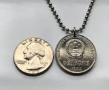 1992 China 1 Yuan coin pendant Peony blossom flower Beijing Shanghai Guangdong Hanzu Luoyang Hui garden plant Jiangsu Fujian Manchuria n001984