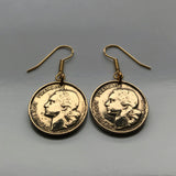 France 10 Francs French coin earrings jewelry Marianne Paris Marseille Lyon Lille Toulouse Nice Côte d'Azur Loire Valley Bordeaux Metz Rennes Reims Avignon Saint-Étienne e000017