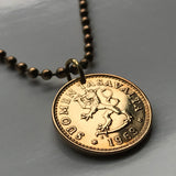 1963 Finland Suomi 10 Pennia coin pendant necklace jewelry Finnish lion Helsinki Espoo Tampere Porvoo Finns Nordic Vantaa Oulu Turku Lahti Jyvaskyla Savonlinna Finnic Sami Vantaa Uusimaa Rovaniemi n000079