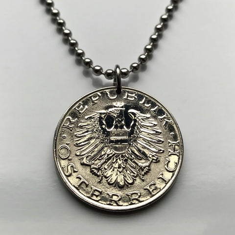 1991 Austria Osterreich 10 Chelines moneda colgante Águila austriaca Sombrero de dama austriaca Viena Sankt Polten Wels Solden Ischgl Gmunden Vorarlberg Zell am See n000288