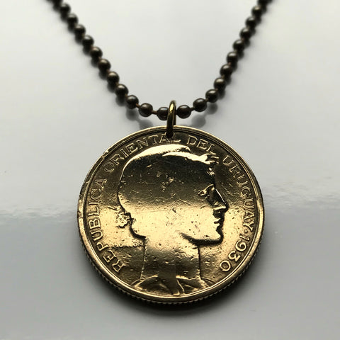 1930 Uruguay 10 Centesimos coin pendant 1830 constitution Montevideo Salto Río de la Plata	Lunfardo Paysandú Ciudad de la Costa Las Piedras Rivera Charrúa Tacuarembó Melo Mercedes Minas Rocha San José Cerro Largo Cocoliche n003254
