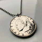 1975 Liberia 1 Dollar Münzanhänger Westafrikanerin Monrovia Gbarnga Buchanan Ganta Kakata Zwedru Harbel Montserrado Nimba Kpelle Bassa Leute Bong Lofa Harper Pleebo Foya Klao Mano Grebo n003257