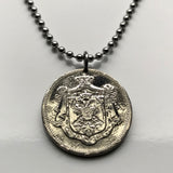 1920 Yugoslavia Jugoslavija 5 Para coin pendant Yugoslav eagle Serbia Croatia Belgrade Bosnia Herzegovina Slovenia Srbija Balkans Slavic n001367