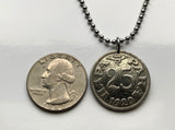1920 Yugoslavia Jugoslavija 5 Para coin pendant Yugoslav eagle Serbia Croatia Belgrade Bosnia Herzegovina Slovenia Srbija Balkans Slavic n001367