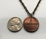 1851! Austria Osterreich 1 Kreuzer coin pendant Austrian eagle Vienna Habsburg crown Salzburg Innsbruck Graz Linz Tyrol Villach Carinthia Innere Stadt Styria Klagenfurt Sankt Pölten Budapest n000998