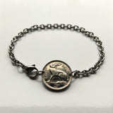 Ireland Éire 3 Pence coin bracelet jewelry Irish rabbit hare bunny Celtic harp Cláirseach Gaelic Dublin Cork Limerick Galway Waterford Cliffs of Moher Connacht Leinster Munster Carlow Guinness Hibernia Swords St Patrick's Day Drogheda Ulster b000048