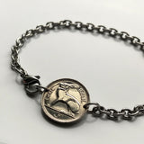 Ireland Éire 3 Pence coin bracelet jewelry Irish rabbit hare bunny Celtic harp Cláirseach Gaelic Dublin Cork Limerick Galway Waterford Cliffs of Moher Connacht Leinster Munster Carlow Guinness Hibernia Swords St Patrick's Day Drogheda Ulster b000048