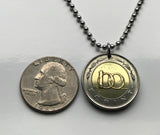 2024 Hungary Magyars 100 Forint coin pendant necklace fashion jewelry Saint Stephen Crown Budapest Győr Pannonian Basin Jász Matyó Csangos Ugrian Hollókő Nyíregyháza n001327